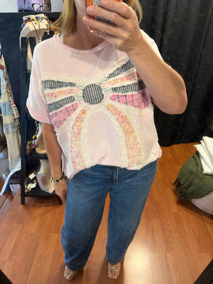 Pink Bow Top