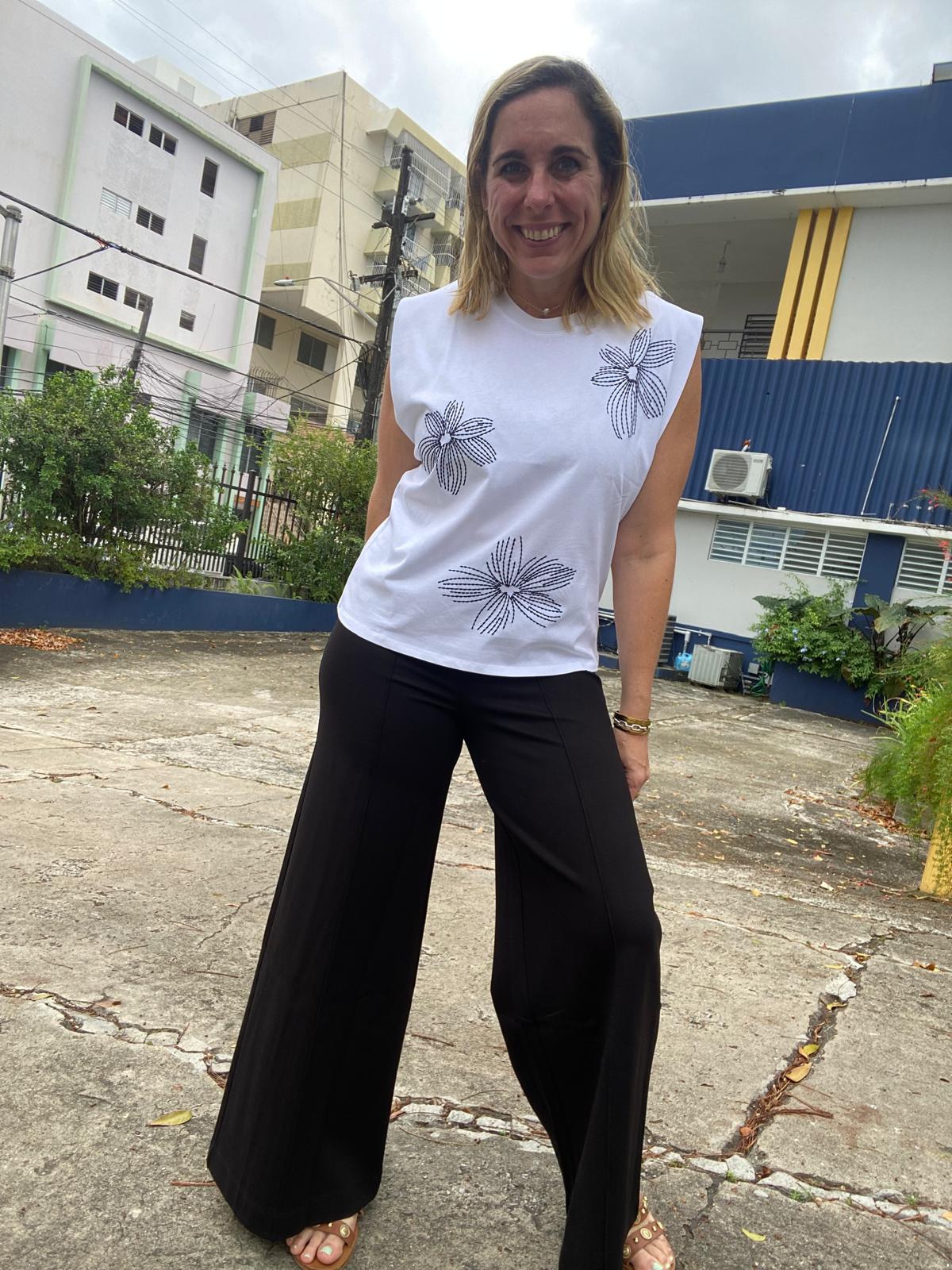 Black Flare Leg Pants