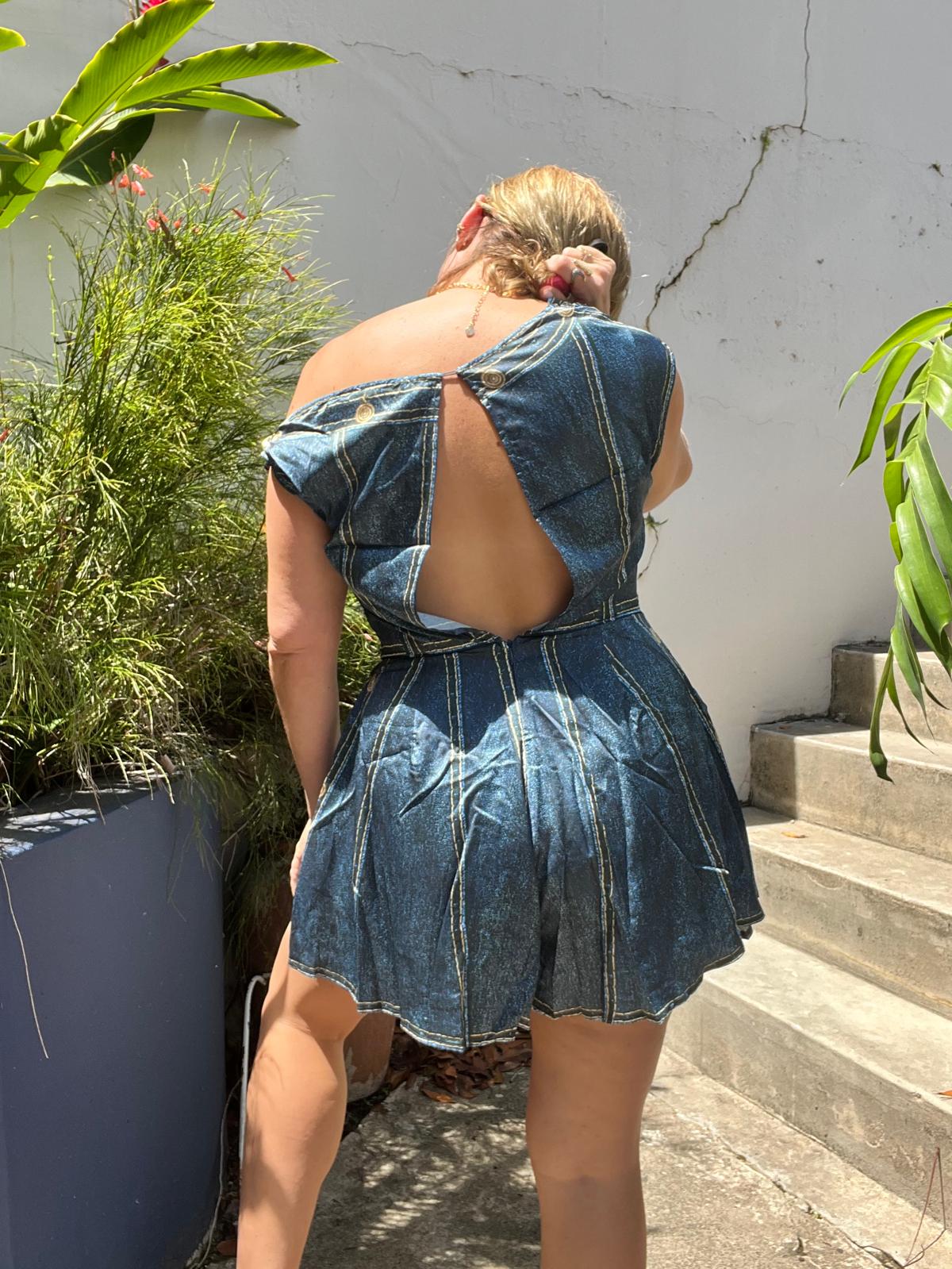 Asymmetric Shoulder Romper