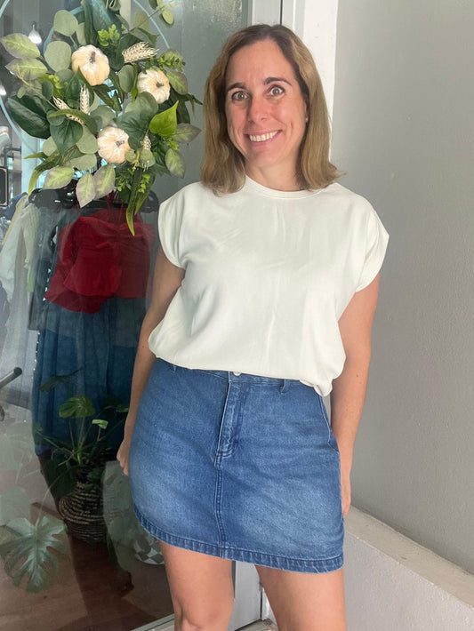 Iris White Top