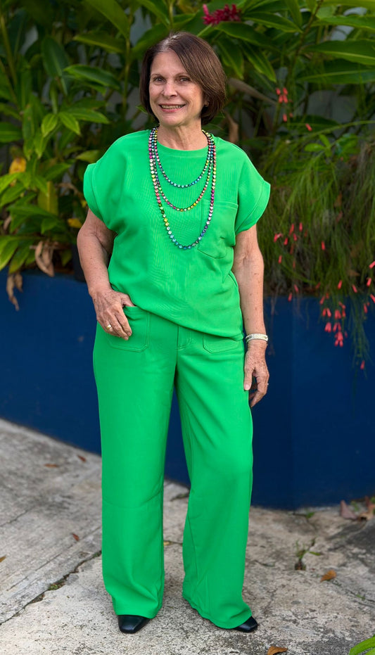 Wanda Green Top