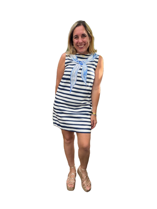 Marine Scarf Dress