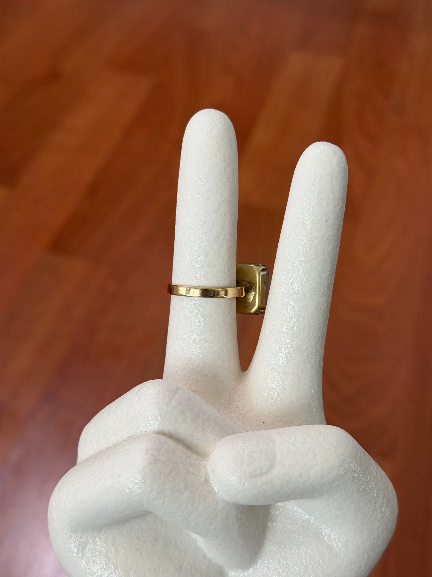 TOVA Janel Ring in Aquamarine