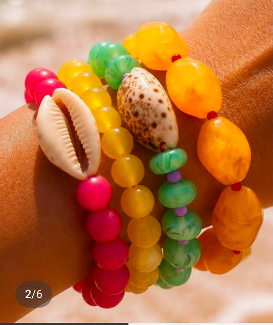 Colorful Seashell Bracelet