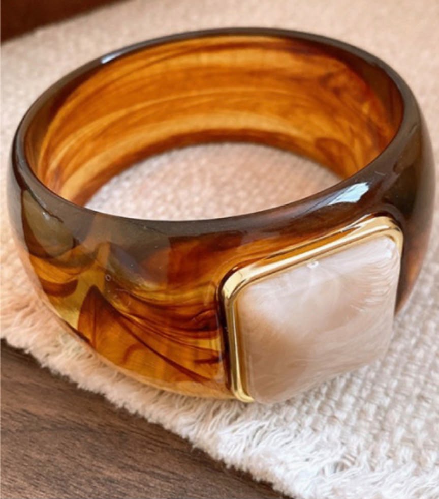 Marble Crystal Bangle