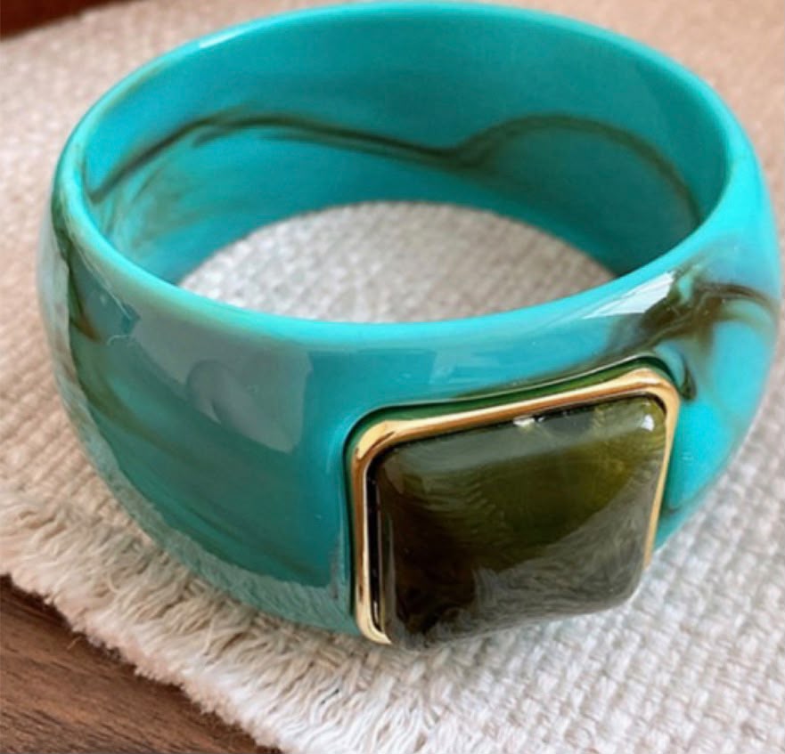 Marble Crystal Bangle