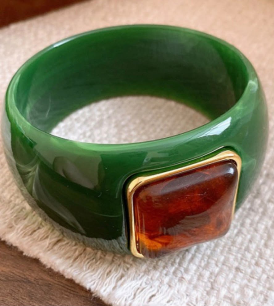 Marble Crystal Bangle