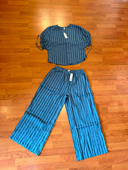 Indigo Striped Top