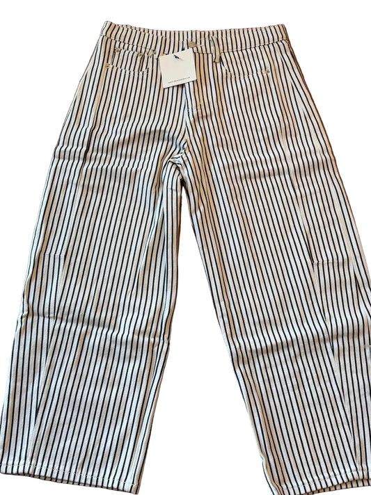 Striped barrel pants