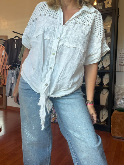 White Italy Top