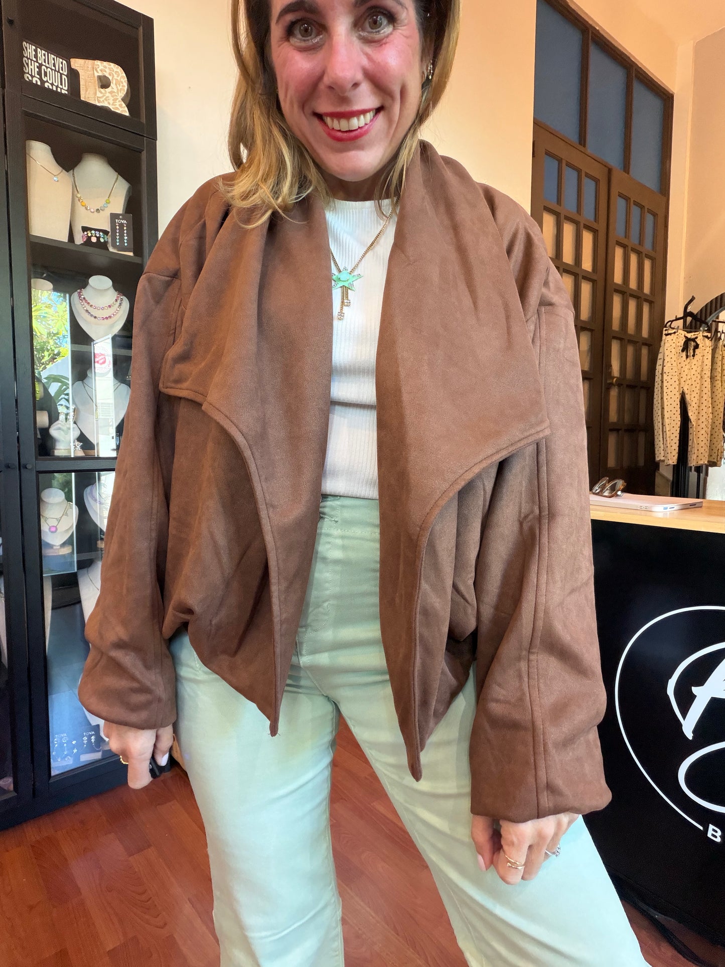 Faux Brown Jacket