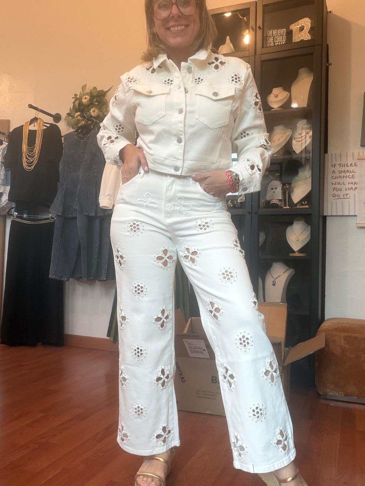 White Embroidered Jacket