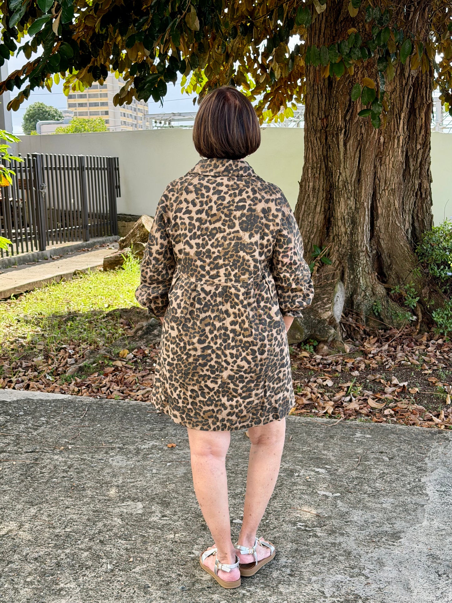 Mary animal Denim Dress