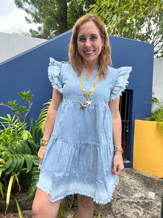 Denim sweet dress