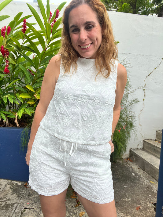 Blanquita short set