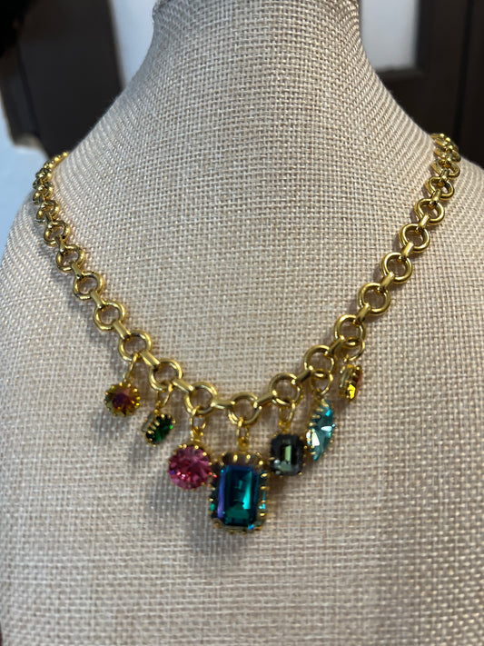 Tova multi charm necklace